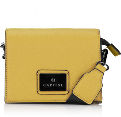 

Caprese Women Casual Yellow PU Sling Bag