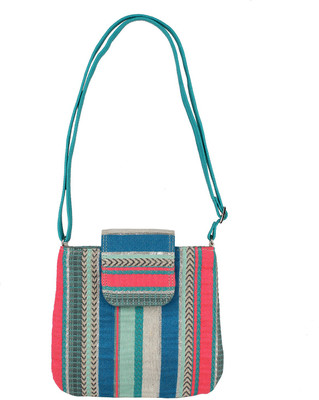 

Tash Creations Women Casual Multicolor Cotton Sling Bag
