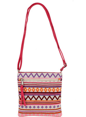 

Tash Creations Girls Casual Multicolor Cotton Sling Bag