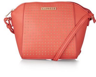 

Caprese Women Casual Pink PU Sling Bag