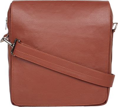 

woody walker Men & Women Formal Tan Leatherette Sling Bag