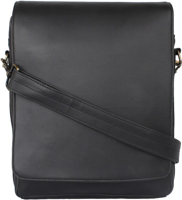 

woody walker Men & Women Casual Black Leatherette Sling Bag