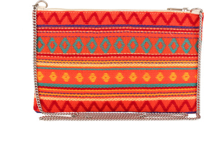 

Tash Creations Women Casual Pink, Blue Cotton Sling Bag, Blue;pink