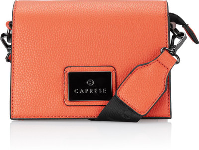 

Caprese Women Casual Orange PU Sling Bag