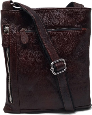 

Wildmount Men & Women Casual Brown Genuine Leather Sling Bag