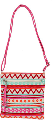 

Tash Creations Girls Casual Multicolor Cotton Sling Bag