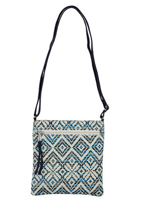

Tash Creations Girls Casual Black, Blue Cotton Sling Bag