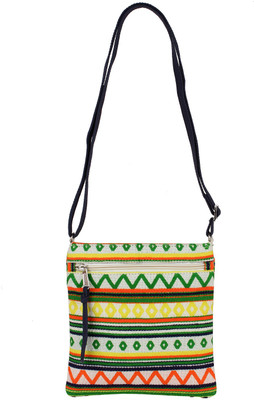 

Tash Creations Girls Casual Multicolor Cotton Sling Bag