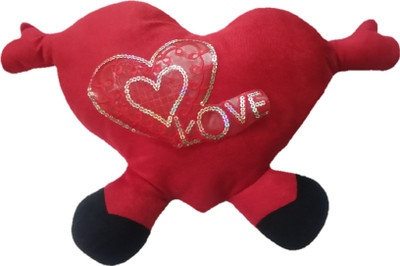 

Aparshi Valentine heart stuffed cushion soft toy Z563 - 36 cm(Red)