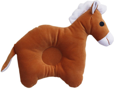 

Amardeep Brown Horse Baby Pillow 35*25cms - 25 cm(Brown)