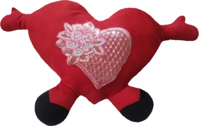 

Aparshi Valentine heart stuffed cushion soft toy Z532 - 46 cm(Red)