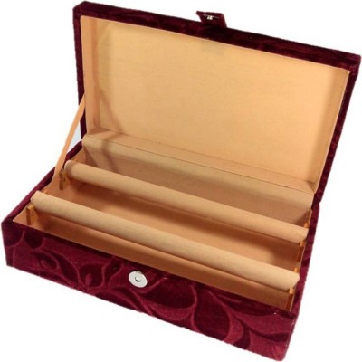 

Aadhya Plain 2 Rod Bangle box (Maroon) Vanity Box(Maroon)