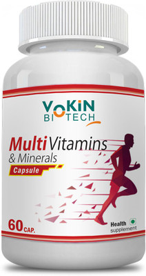 

Vokin Biotech Multivitamins And Minerals Supplement - Improves Focus, Alertness, Stamina and Immunity For Men & Women(60 No)