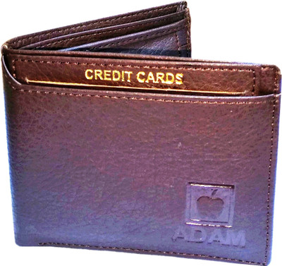 

Adam Men Brown Genuine Leather Wallet(6 Card Slots)