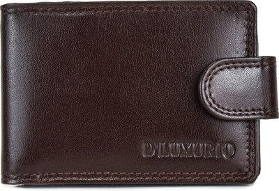 

D'Luxurio Men Black, Brown Genuine Leather, Plastic Card Holder(16 Card Slots)