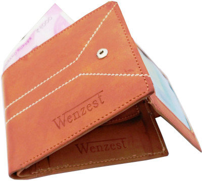 

Wenzest Boys Tan Genuine Leather Wallet(5 Card Slots)