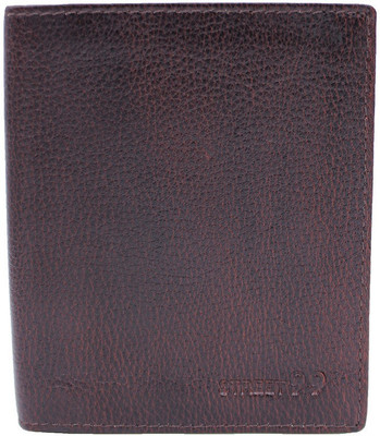 

street 99 Men Brown Genuine Leather Wallet(10 Card Slots)