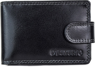 

D'Luxurio Men Black, Brown Genuine Leather, Plastic Card Holder(16 Card Slots)