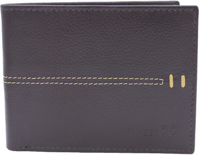 

street 99 Men Brown Genuine Leather Wallet(10 Card Slots)