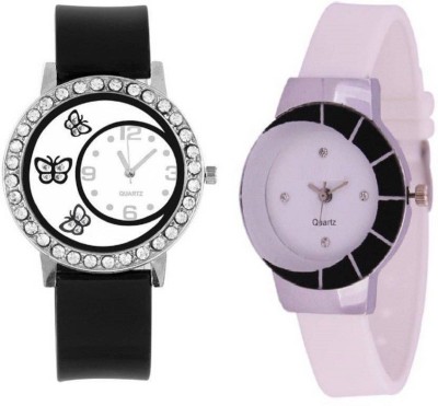RJL White diamond butterfly and zebra white watches Watch  - For Girls   Watches  (RJL)