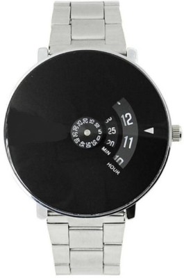 Miss Perfect New Black Dial Stainless Still Strap For Couple And Boys Watch - For Men Watch  - For Men   Watches  (Miss Perfect)