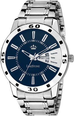LimeStone LS2647 Free Size Day and Date functioning Watch  - For Men   Watches  (LimeStone)