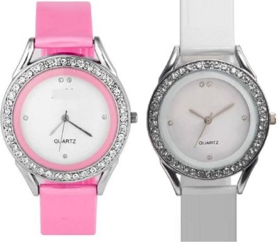 INDIUM NEW COMBO PINK AND WHITE COMBO PS0669PS NEW FANCY PINK AND WHITE Watch  - For Girls   Watches  (INDIUM)