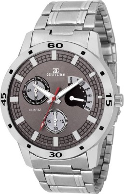 Gesture 6329 Grey Elegant Attractive Analog Watch  - For Men   Watches  (Gesture)