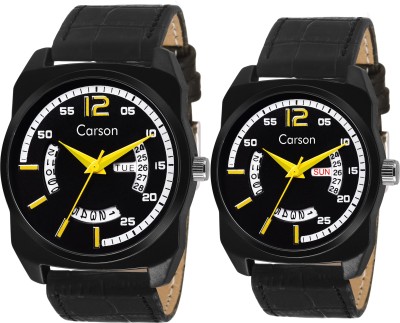 Carson CR8109 Day and Date Valentine's Neon Collection Watch  - For Men & Women   Watches  (Carson)