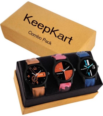 Keepkart Set Of Three Modish Designer Couple Watches Combo Watch  - For Men & Women   Watches  (Keepkart)