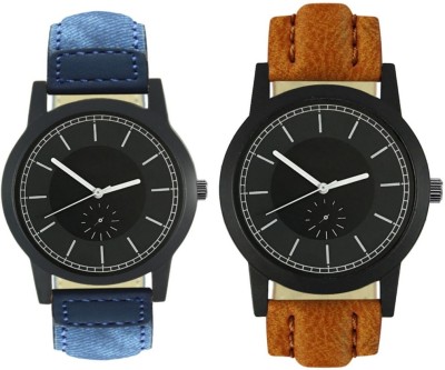 CelAura 415-417 Stylish New Collection Combo Watch With Round Dial And Leather Strap Watch  - For Men   Watches  (CelAura)