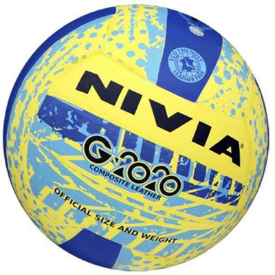 

Nivia G-2020 Volleyball - Size: (Pack of 1, Blue, Yellow