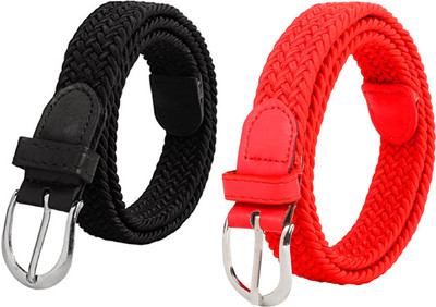 

styles creation Women Casual, Party, Evening Black, Red Canvas, Nylon Belt