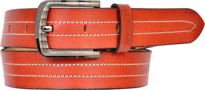 

Aone Men Casual Brown Genuine Leather Belt, Redish brown