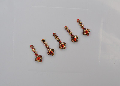 

Crystal Fancy Bindi Ladies & Women Gold, Red Bindis(For Indian Women)
