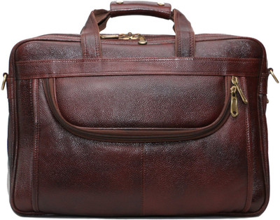 

bayed Hituff Medium Briefcase - For Men(Brown)