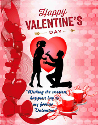 

E-Gift Mart Valentine Card Greeting Card(Multicolor, Pack of 1)
