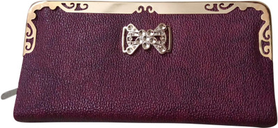 

Haryana Craft Casual Purple Clutch