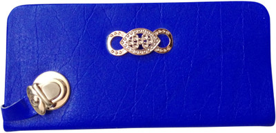

Haryana Craft Casual Blue Clutch