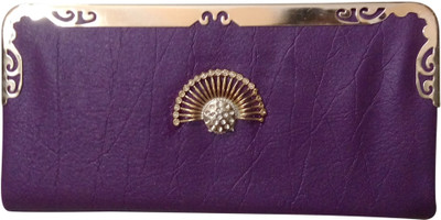 

Haryana Craft Casual Purple Clutch