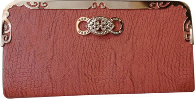 

Haryana Craft Casual Orange Clutch