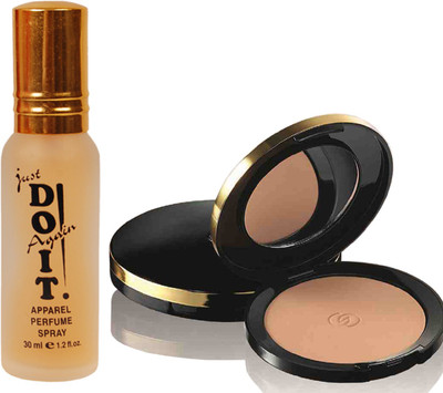 

Oriflame Sweden Giordani Gold Sheer Powder SPF 15 (Light - 31808) Wth Just Doit Perfume 30ml(Set of 2)