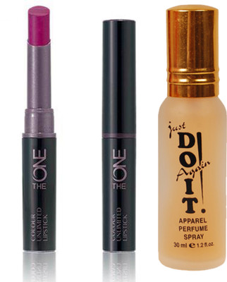 

Oriflame Sweden The ONE Colour Unlimited Lipstick 1.7g (Violet Extreme - 30576) With Just Do It Perfume 30ml(Set of 2)