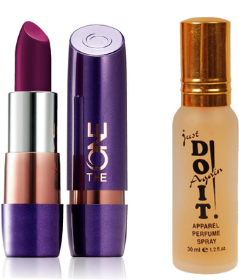 

Oriflame Sweden The ONE 5-in-1 Colour Stylist Lipstick 4g (Deep Purple - 33545) With Just Do It Perfume 30ml(Set of 2)