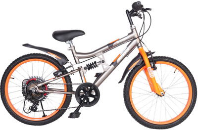 

Atlas Trooper Rear Suspension Sporty Bike For Kids Age Of 7-9yrs Grey&Orange 20 T 7 Gear Recreation Cycle(Multicolor)