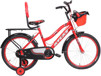 

Atlas Hot Star Bicycle For Kids Age Of 7-9yrs Red&Black 20 T Recreation Cycle(Single Speed, Multicolor), Black;red