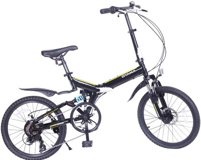 

OYAMA Swift M300 Folding Bike Black For Kids&Adults 20 T Folding Bikes/Folding Cycle(6 Gear, Multicolor)