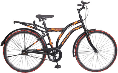 

Atlas Panther Bicycle For Adults Matt Black&Orange 26 T Mountain Cycle(Single Speed, Multicolor)