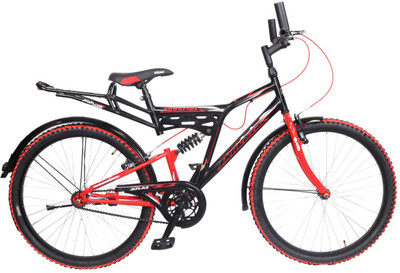 

Atlas Aquafire Rear Suspension Bike For Adults Black&Red 26 T Mountain Cycle(Single Speed, Multicolor)