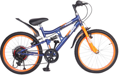 

Atlas Trooper Rear Suspension Sporty Bike For Kids Age Of 7-9yrs Matt Blue&Orange 20 T 7 Gear Recreation Cycle(Multicolor)
